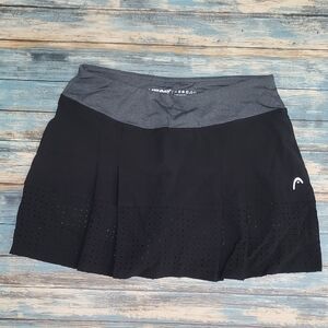 HEAD Women's Black and Gray Mini Skirt